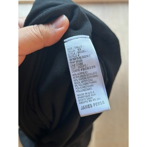James Perse Super Soft Touch Sueded Pullover Black Size 0 - WMSS3297‎ - Picture 7 of 8